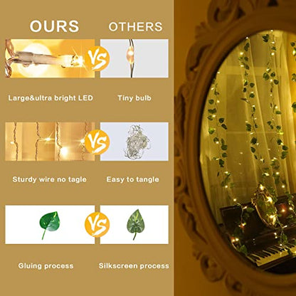 Vine Lights 9.4 FT * 6.2 FT 240LED Fairy Lights for Bedroom
