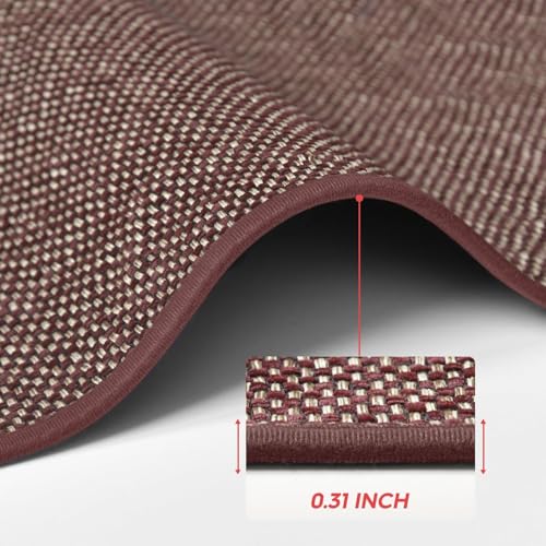 Artoid Mode Non-Slip Red Kitchen Rugs and Mats Set of 2-17x29 + 17x47 - color: Red, size: 17" x 29" /17" x 47"