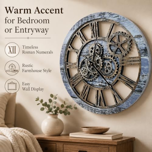 The B-Style Large Wall Clock 24 inch Aqua Green - color: Aqua Green, size: 24 inch (60 cm)