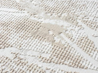 8x10 Beige Modern Geometric Area Rug for Living Room, Bedroom - color: 1003 - Beige, size: 8' x 10' (Rectangular)