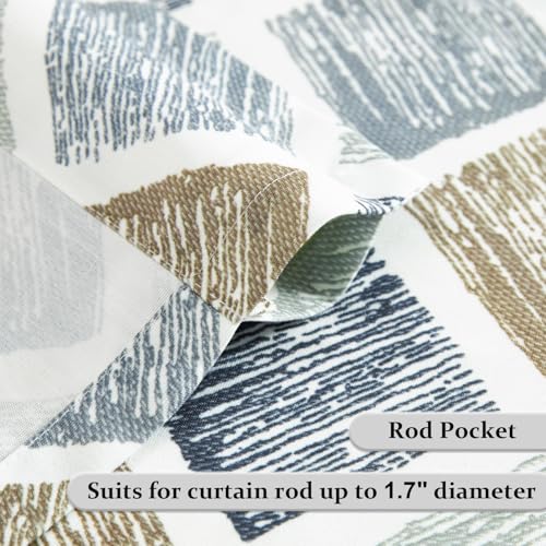 Leeva Geometric Faux Linen Valance, Rod Pocket Top, 52 x 12, 1 Panel - color: T09, size: 52"W x 12"L (Pack of 1)