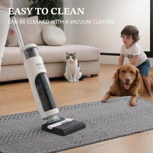 MatEssenz Runner Rug – Boho 2x6 ft Hallway Runner Rug Washable Non-Slip Entryway Rug with Rubber Backing, Grey, Machine Washable, Durable Hand-Woven Design for Home & Kitchen - color: Grey, size: 2' x 6' (Rectangular)