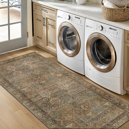 2x8 Runner Rug for Hallway Entryway Kitchen Rug Washable Runner Warm Taupe - color: Area Warm Taupe, size: 2' x 8' (Rectangular)