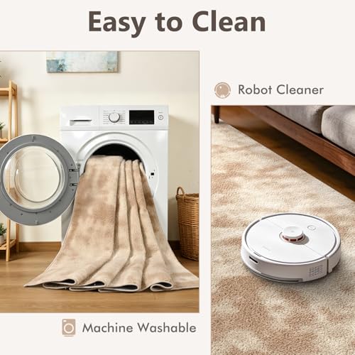3x5 Tie-dye Beige Area Rug Washable Non-Slip Soft Thin for Bedroom Kitchen - color: 01 Tie-dye Beige, size: 3' x 5' (Rectangular)