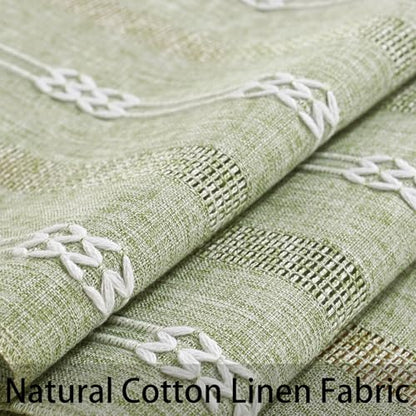 Rustic Boho Table Runner, Farmhouse Table Runners 90 Inches Long for Kitchen Dining Room, 13x90 Inches, Sage Green Lines - color: Hollow Sage Green Lines, size: 13"x90" / 33x228cm