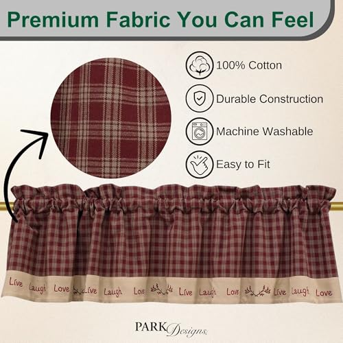 Park Designs Sturbridge Live Lined Valance, 60 x 14 - color: Live Lined