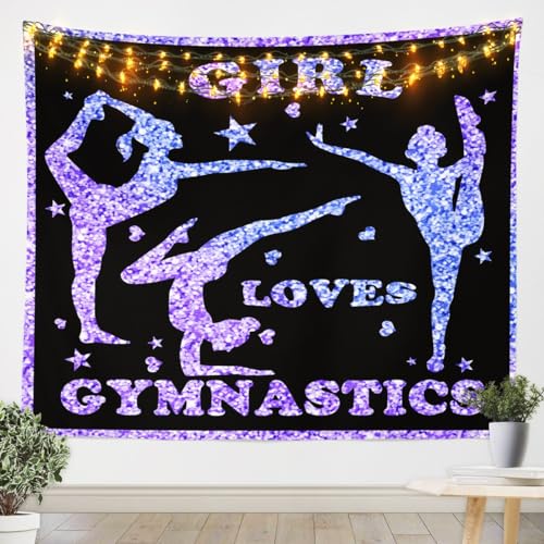 Feelyou Gymnastics Tapestry 51"x59" - color: Multi 905, size: 59"L x 51"W