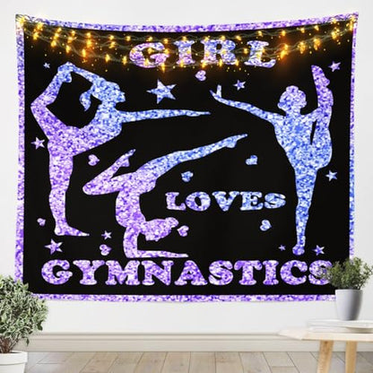 Feelyou Gymnastics Tapestry 59"x82" - color: Multi 905, size: 82"L x 59"W