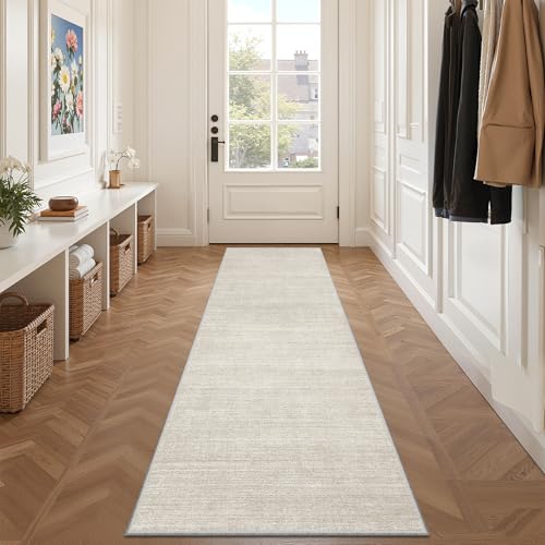 Valenrug 2x8 Runner Rug Non Slip, Washable Rug Runners for Hallways, Beige - color: 01-beige, size: 2' x 8' (Runner)