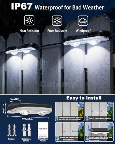 Outdoor Deck Lights 16 Pack, 100ft Smart RGB Outdoor Lights, APP - size: 100Ft-16Pack