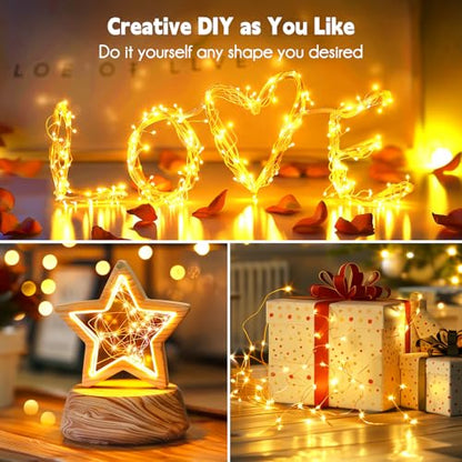 Minetom Fairy Lights Plug in, 33Ft 100LEDs String Lights for Bedroom - color: Warm White, size: 100 LEDs - 2Pack