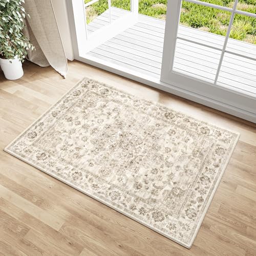 2x3 Beige Neutral Area Rug - color: Neutral | Beige, size: 2' x 3' (Rectangular)