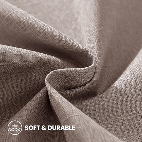 SYSLOON Linen Throw Pillow Covers Set of 2,20x12 Pillow Covers,Coffee - color: Coffee, size: 20" x 12" (Pack of 2)