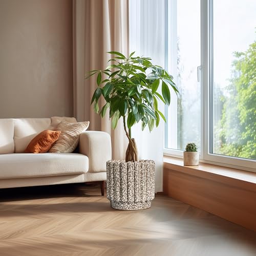 Ceramicfor Ceramic Planter, 12 Inch, Leopard Print White - color: Leopard Print White, size: 12 Inch