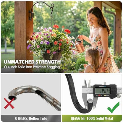 AJART Bird Feeder Hanger Outdoor: 16" Swivel Heavy Duty Wall Mount Bracket - color: A-1PCS, size: 16 Inch