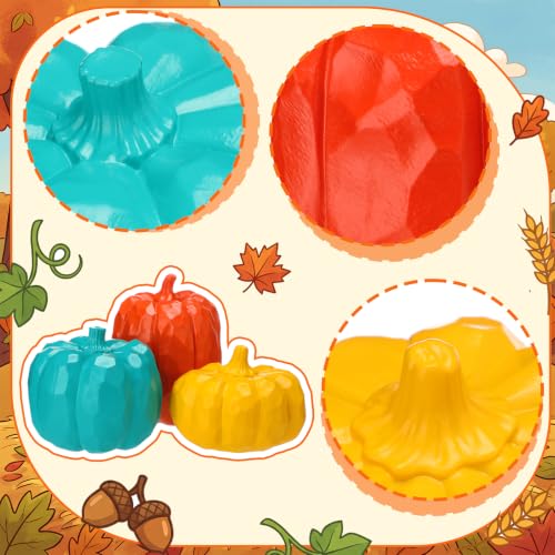 AceOrbit 3pcs Fall Pumpkin Decor Modern Fall Decor Resin Pumpkins - style: Pumpkin