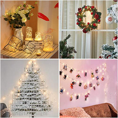 ANJAYLIA Battery Operated Fairy String Lights, 26Ft 80 LEDs, Warm White - color: Warm White 1 Pack 80 LED