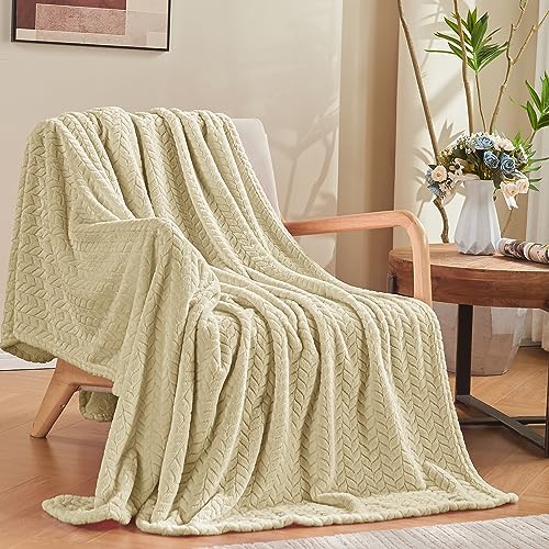 inhand Camel Throw Blanket for Couch, Super Soft Flannel Blanket Throw Size All Season Use, 50 x 60 Inches - color: Camel, size: Throw/Travel-50x60 IN