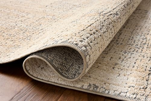 Loloi Amber Lewis Bexley Natural/Slate 2'-7" x 10'-0" Runner Rug - color: Natural / Slate, size: 2'7" x 10' (Rectangular)