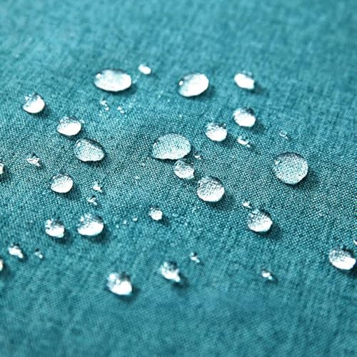 MIULEE Decorative Outdoor Pillow Covers Waterproof 16x16 Turquoise - color: Turquoise, size: 16" x 16" (Pack of 2)