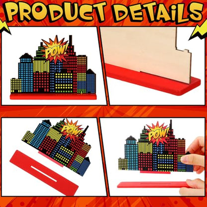 Marsui 12 Pcs Hero Themed Party Decoration - style: Hero