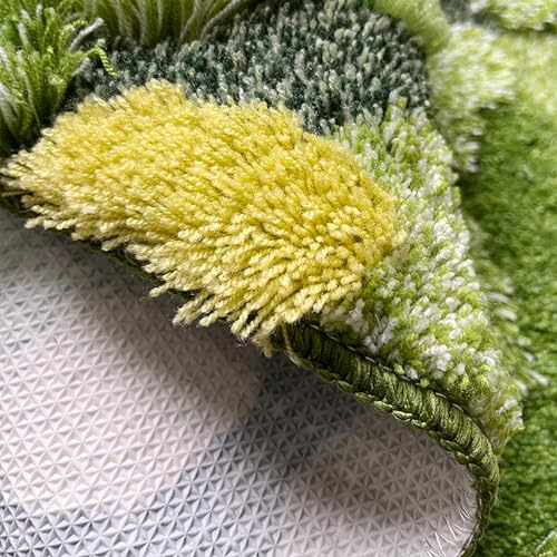 UKELER Moss Area Rugs, 3D Grass Moss Runner Rug for Laundry Room Soft Shag Non Slip Washable Bath Rugs Mats for Bedroom Living Room Kids Playroom Hallway Kitchen 55''x27.5'' - color: Moss Rug E