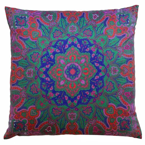 Boho Decorative Throw Pillow Covers, Set of 4, 18x18 Inch Modern Paisley Accent Pillow Covers 4-Pack - color: Modern Mandala