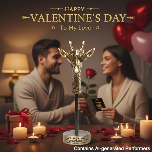 Birthday Gifts for Boyfriend Girlfriend, To My Love Handmade Emotional Exquisite Giraffe, Funny Cute Anniversary Present for Him, Romantic I Love You Gifts for Husband Wife Couple - style: To My Love