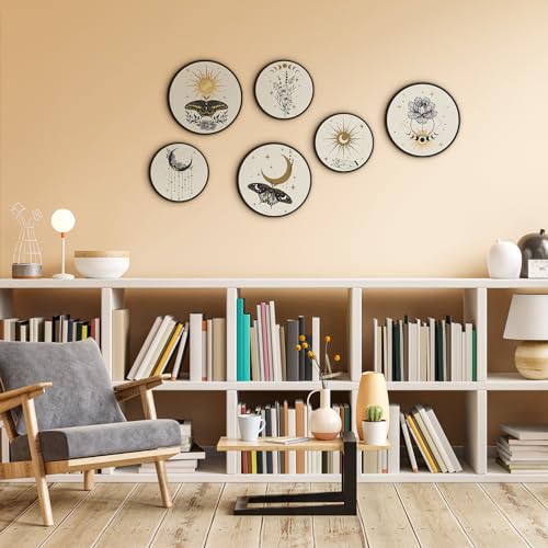 Barydat 6 Pcs Boho Wooden Plant Wall Art Decor,Butterfly,8 Inch, 10 Inch - color: Butterfly