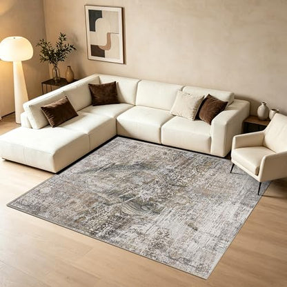 AooHHooA Crocodile Area Rug 5x7, Crocodile Rugs for Living Room Taupe - color: Crocodile-2, size: 5' x 7' (Rectangular)
