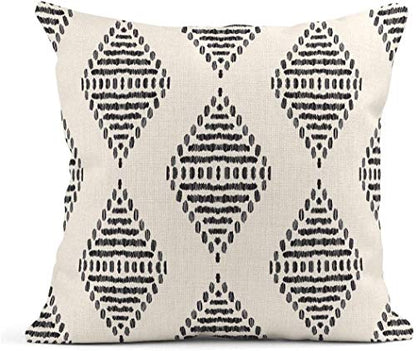 ArtSocket Linen Throw Pillow Covers Set of 4, 24 x 24 Inch, Boho Tribal - size: 24" x 24" (Pack of 4)