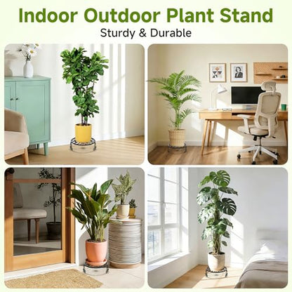 NSYOOMH 3-Pack Sturdy Plant Stand for Outdoor Indoor,Potted Plant Riser 11" - size: 3Pack-11Inch