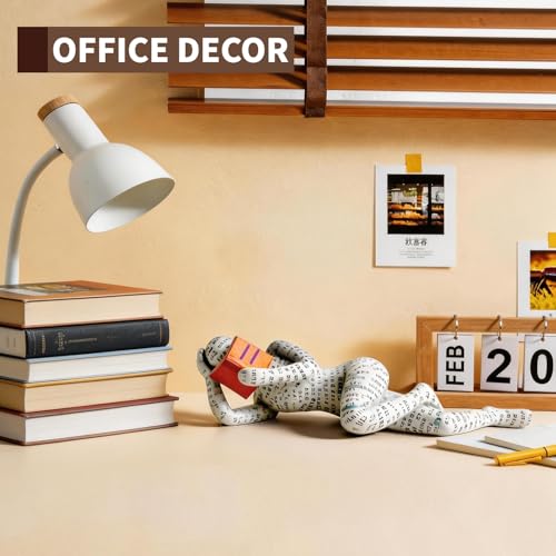3 Packs Reading Women Thinker Statue, Modern Abstract Decoration on Shelf Table Desk, Home Decor for Living Room, Office