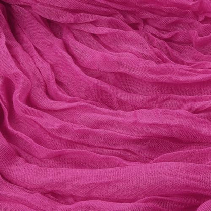 12 Pack Hot Pink Cheesecloth Table Runner 35 x 120 Inch - color: Hot Pink, size: 12 Pcs - 10 Ft