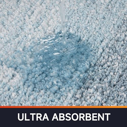 Bathroom Rugs,Soft Microfiber Shaggy Bath Mats,30"x20" Blue - color: Blue, size: 1'8" x 2'8" (Rectangular)