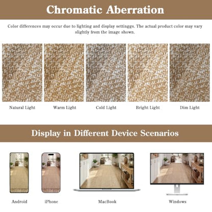 Collive 2' x 4.3' Boho Kitchen Runner Rug, Tan/Cream Washable Bathroom Rug - color: Tan/Cream, size: 2' x 4.3' (Rectangular)