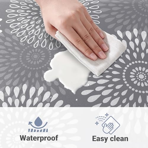 Kitchen Mat Water-Resistant Kitchen Rugs Cushioned Anti-Fatigue Floor Mat - color: Grey, size: 28"L x 17.3"W x 0.5"Th