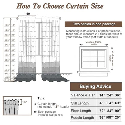 Chyhomenyc White Curtains 78 Inch Length, 2 Panels, Faux Linen Textured - color: White, size: 40"W x 78"L (Pack of 2)