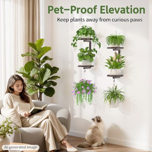 LASZOLA Plant Hanger Holder Window Shelf Wall Mounted Indoor, 2 Pcs Bronze - color: Classic Bronze, size: 2
