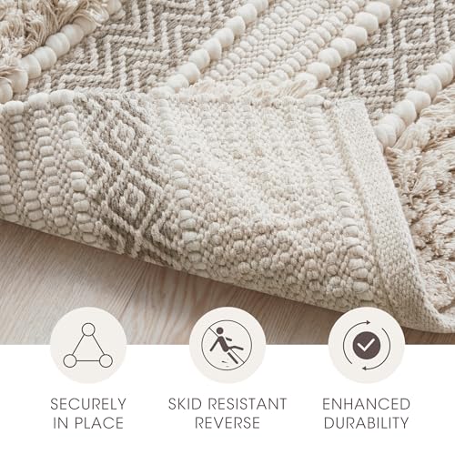 INK+IVY Asher Non-Slip Bath Rug Absorbent Quick Dry, 20 x 32, Natural - color: Natural, size: 1'8" x 2'8" (Rectangular)