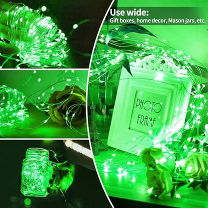 ZGWJ 8 Pack Green Fairy Lights, Mini String Lights - color: Green, size: 8P