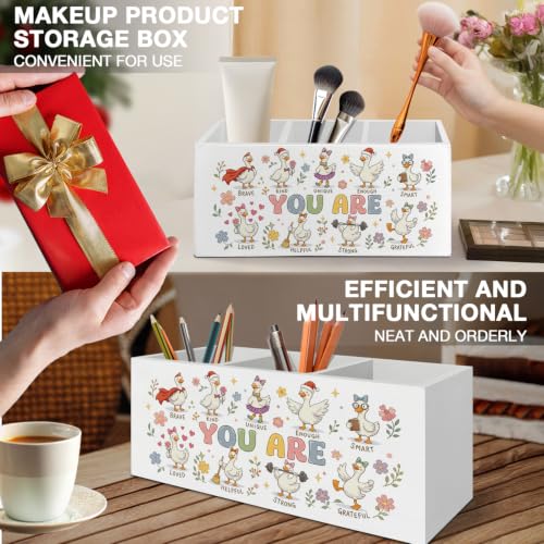 Inspirational Goose Kids Pen Pencil Holder Organizer for Desk - color: Goose 03