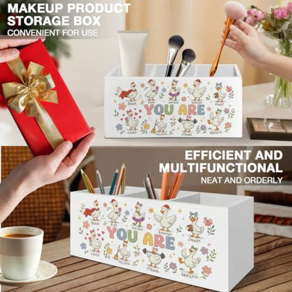 Inspirational Goose Kids Pen Pencil Holder Organizer for Desk - color: Goose 03
