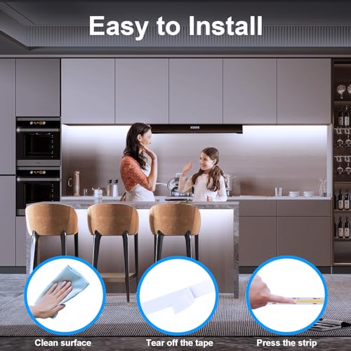 2 Pack 6.6Ft COB LED Strip Lights Battery Powered for Cabinet (Cool White) - color: COB Cool White