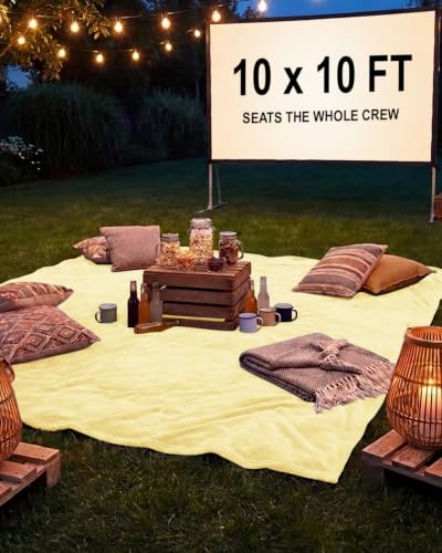 Fleece Blanket Oversized King - Ultra-Soft Flannel Fleece Blanket - Yellow - color: 03 - Yellow, size: Oversized King (120" x 120")