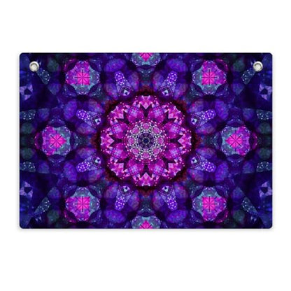 Purple Crystal Mandala Tapestry Banner Flag 28.5 x 20 Inch - color: Multi 0667