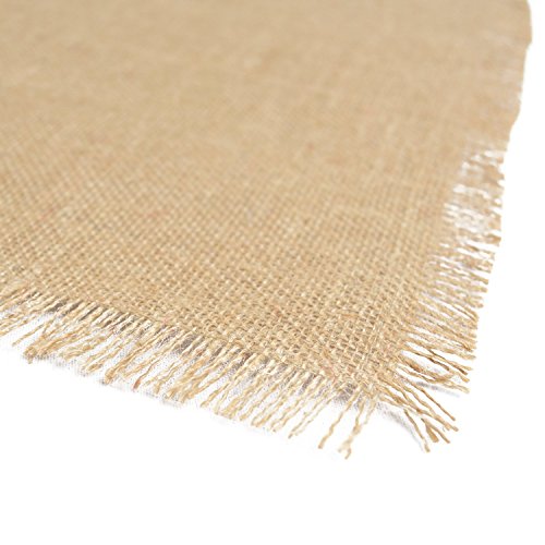 DII Jute Burlap Collection Kitchen Tabletop, Placemat Set, 13x19, Solid Natural, 6 Count - color: Solid Natural, size: Placemat Set, 13x19"