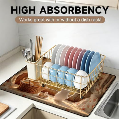 Versatile Stove Guard Mat for Electric Stoves - All-in-One Heat-Resistant Protector Mat, Non-Slip Kitchen Counter Mat 28''x20'' - color: F3078