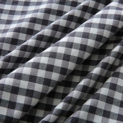 Mywinlle Black/White Gingham Plaid Ruffle Throw Pillow Covers 18"x18" - color: Black/White, size: 18" x 18" (Pack of 2)