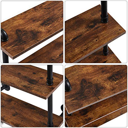 IBUYKE 3-Tiers Industrial Pipe Shelves, Pipe Floating Shelves RF-TM003 - size: 3 Tier